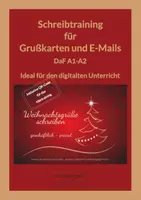 Vorschau - Stundenentwürfe - Schreibtraining mit Weihnachtsgrüßen DaF A1-A2 - Deckblatt