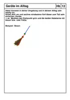 Vorschau - Arbeitsblätter - Übungsblatt: Alltagsgeräte als ein- und zweiarmige Hebel - Deckblatt