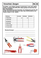 Vorschau - Arbeitsblätter - Das Hebelgesetz am Beispiel verschiedener Zangen und Scheren - Deckblatt