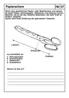 Vorschau - Arbeitsblätter - Das Hebelgesetz am Beispiel verschiedener Zangen und Scheren - Seite 1