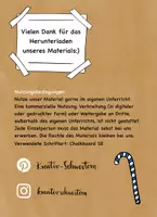 Vorschau - Mal- und Bastelvorlagen - Bastelvorlage Lebkuchenhaus, Basteln Weihnachten Grundschule - Seite 3