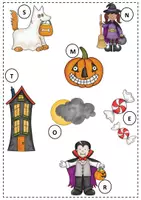 Vorschau - Arbeitsblätter - Mini-Lesespur Halloween (3-fach differenziert) - Seite 2