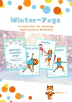 Vorschau - Arbeitsblätter - Yoga-Karten ,Winter-Wunder-Welt' - Atemübung, Massage, Mandalas - Deckblatt