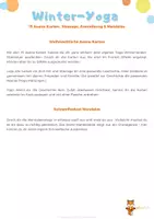 Vorschau - Arbeitsblätter - Yoga-Karten ,Winter-Wunder-Welt' - Atemübung, Massage, Mandalas - Seite 1