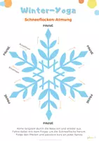 Vorschau - Arbeitsblätter - Yoga-Karten ,Winter-Wunder-Welt' - Atemübung, Massage, Mandalas - Seite 3