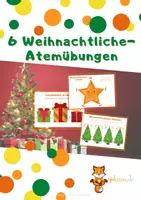Vorschau - Arbeitsblätter - Weihnachtliche Yoga Atemübungen zum Entspannen - Deckblatt