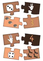 Vorschau - Stationenlernen - Puzzle: Mengen im Zahlenraum 10 - Seite 2