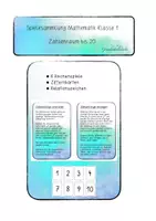 Vorschau - Spiele - Spielesammlung Mathematik Klasse 1 Ziffernkarten - Deckblatt