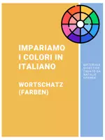 Vorschau - Arbeitsblätter - Farben auf Italienisch - Deckblatt
