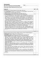 Vorschau - Klassenarbeiten - "Biedermann und die Brandstifter": Geleitete Szenenanalyse, Gesprächsanalyse - Seite 1