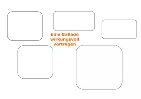 Vorschau - Arbeitsblätter - Ballade wirkungsvoll vortragen MERKBLATT mit Lösung - Deckblatt