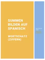 Vorschau - Spiele - Summen bilden auf Spanisch - Deckblatt