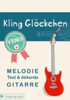 Vorschau - Arbeitsblätter - Musik Weihnachten 🔔 Kling Glöckchen für Gitarre | Noten | Text | Akkorde | TAB - Deckblatt