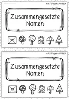 Vorschau - Unterrichtsreihen - Zusammengesetzte Nomen – Deutsch Grundschule (Wortschatz & Rechtschreibung Klasse 2/3) - Seite 1