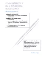 Vorschau - Bildkarten - Zehnerstreifen-Zahlen ab 6 - Deckblatt