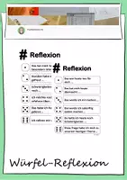 Vorschau - Lehrpläne/Lehrermaterial - Würfelspiel zur Reflexion am Stundenende - Deckblatt