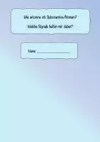 Vorschau - Arbeitsblätter - Auffrischung Wortarten + Substantivierung Materialset - Deckblatt