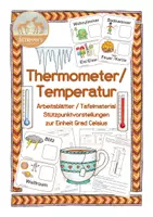 Vorschau - Arbeitsblätter - Thermometer Temperatur - Tafelmaterial und Arbeitsblätter - Deckblatt