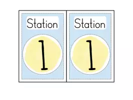 Vorschau - Stationenlernen - Stationsschilder für Stehrahmen - Seite 1