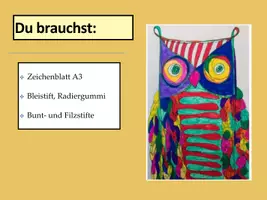 Vorschau - Stundenentwürfe - KUNST: Einlinienzug-Eule + Zeichenvideo (Zwischenarbeit) - Seite 3