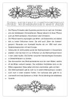 Vorschau - Arbeitsblätter - Der Weihnachtsstern (Sachtext und Aufgaben) - Deckblatt