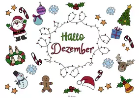 Vorschau - Mal- und Bastelvorlagen - 🎄Hallo Dezember Ausmalbild 🎅🏼 - Seite 3