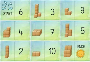 Vorschau - Stationenlernen - Domino Würfelbauten - Seite 2