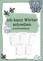 Vorschau - Arbeitsblätter - Ich kann Wörter schreiben - ABs und Schritte-Tafelbild - Deckblatt