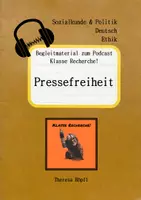 Vorschau - Stundenentwürfe - Komplette Staffel 1 Journalismus-Podcast "Klasse Recherche!" - Deckblatt
