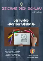 Vorschau - Mal- und Bastelvorlagen - Das Alphabet: Der Buchstabe A | ABC lernen - Deckblatt