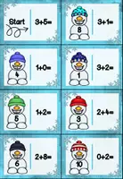 Vorschau - Spiele - Dominospiele - Addition mit dem Schneemann im Zahlenraum 10 - Seite 1
