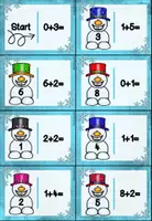Vorschau - Spiele - Dominospiele - Addition mit dem Schneemann im Zahlenraum 10 - Seite 3