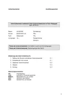 Vorschau - Stundenentwürfe - Zahlzerlegung 6 - kl. Unterrichtsentwurf - Mathe Klasse 1 - Deckblatt