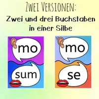 Vorschau - Spiele - Lesespiel: Ich habe... wer hat..? mit Silben lesen - Seite 1