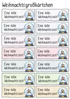 Vorschau - Mal- und Bastelvorlagen - Weihnachtsgrüße / Christmas Wishes - Kärtchen - Seite 2