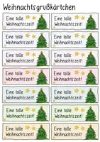 Vorschau - Mal- und Bastelvorlagen - Weihnachtsgrüße / Christmas Wishes - Kärtchen - Seite 3
