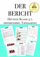 Vorschau - Stundenentwürfe - Der Bericht Unterrichtsreihe - Deckblatt