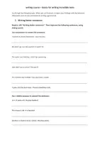 Vorschau - Arbeitsblätter - Writing course - basics for writing incredible texts - Seite 1