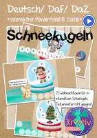 Vorschau - Spiele - Interaktive Schneekugeln Schüttelwörter Weihnachten - Deckblatt