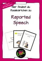 Vorschau - Präsentationen/Tafelbilder - 32 Sprechkärtchen Reported Speech 2-fach differenziert - Deckblatt