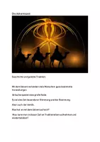 Vorschau - Fördermaterial/Inklusion - Materialpaket Weihnachten , Advent leichte Sprache - Deckblatt