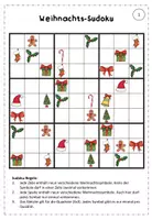 Vorschau - Spiele - Weihnachts-Sudoku - Knobelaufgaben für Weihnachten - Mathe - Seite 2