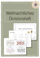 Vorschau - Arbeitsblätter - Weihnachtliches Divisionsheft - Deckblatt