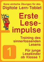 Vorschau - Arbeitsblätter - Digitales Lern-Tablet: Leseimpulse 1 - Deckblatt