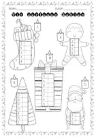 Vorschau - Arbeitsblätter - Wir zerlegen Zahlen - Weihnachtliche Zahlenhäuser - Deckblatt