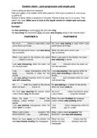 Vorschau - Arbeitsblätter - Übungsblatt Tandem sheet past progressive and simple past - Seite 2