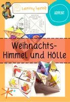 Vorschau - Mal- und Bastelvorlagen - Weihnachts- Himmel und Hölle - Deckblatt