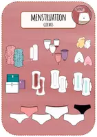 Vorschau - selbst erstellte Cliparts/Grafiken - Cliparts Menstruation, Periode, Monatshygiene - Deckblatt