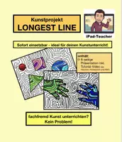 Vorschau - Stundenentwürfe - KUNST: Abstraktes Linien-Bild + Zeichenvideo - Deckblatt