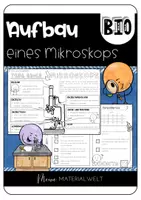 Vorschau - Arbeitsblätter - Aufbau des Mikroskops (2-fach differenziert) - Deckblatt